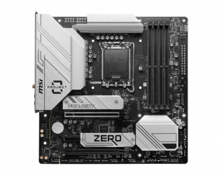 Tarjeta Madre MSI Micro-ATX B760M PROJECT ZERO, S-1700, Intel B760, HDMI, 256GB DDR5 para Intel ― Daños mayores pero funcional - Golpe en una esquina. 