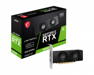 Tarjeta de Video MSI NVIDIA GeForce RTX 3050 LP 6G OC, 6GB 96-bit GDDR6, PCI Express 4.0 x16 