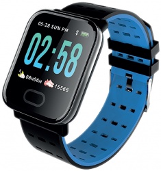 Necnon Smartwatch K-3T, Bluetooth 4.0, Android 4.4/iOS 8.5, Azul - Resistente al Agua 