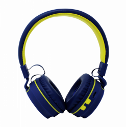 Necnon Audífonos con Micrófono NBH-05, Bluetooth, Inalámbrico, Azul 
