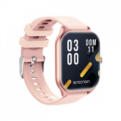 Necnon Smartwatch NSW-101, Touch, Bluetooth, Android/iOS, Rosa - Resistente al Agua 