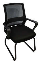 Nextep Silla NE-652N, Respaldo de Malla, Tapiz en Tela, Negro,  