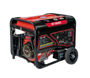 Nitro Generador de Gasolina NIT-G6502E, 6500W, 110V, 1.1 Litros, Negro/Rojo 