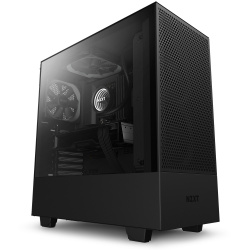 Gabinete NZXT H510 Flow con Ventana, Midi-Tower, Mini-ITX/Micro-ATX/ATX, USB 3.2, sin Fuente, 2 Ventiladores Instalados, Negro 