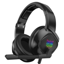 Onikuma Audífonos Gamer K19, 2.1 Metros, 3.5mm/USB, Negro 