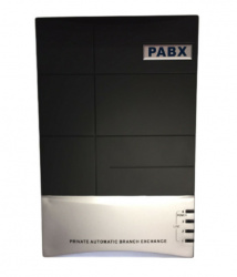 PABX Conmutador Central PBX, 4 Líneas, 16 Extensiones, Negro 