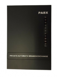 PABX Conmutador Central PBX, 3 Líneas, 8 Extensiones, Negro 