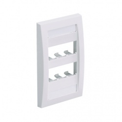 Panduit Placa para Pared 6 Puertos, Blanco 