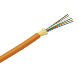 Panduit Cable de Distribución de 6 Fibras OM2, 50/125, Multimodo, Plenum, 30cm, Naranja 