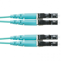 Panduit Cable Fibra Óptica Multimodo OM4 LC Macho - LC Macho, 2.4 Metros, Aguamarina 