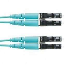 Panduit Cable Fibra Óptica OM4 Dúplex LC Macho - LC Macho, 9 Metros, Turquesa 