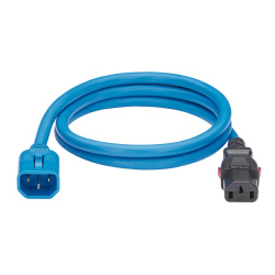 Panduit Cable de Poder LPCA08-X, C13 Macho - C14 Hembra, 1.8 Metros, Azul, 10 Piezas 