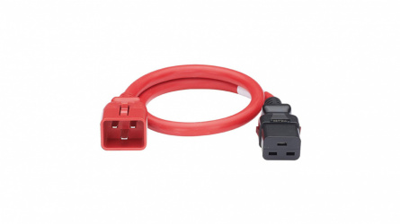 Panduit Cable de Poder LPCB04-X, IEC C20 Macho - IEC C19 Hembra, 2.4 Metros, Rojo, 10 Piezas 