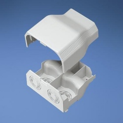 Panduit Tapa con Entrada para Extremo de Canaleta T-70, Blanco 