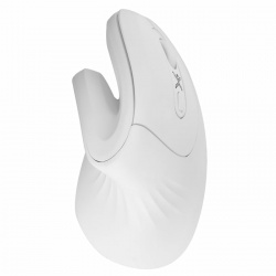 Mouse Ergonómico Perfect Choice Óptico Snouse, Inalámbrico, USB, 3200DPI, Blanco 