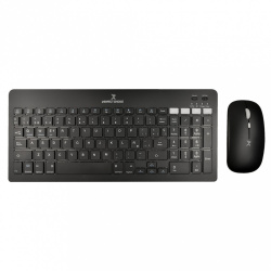 Kit de Teclado y Mouse Perfect Choice PC-201373, Inalámbrico, Bluetooth, Negro (Español) 