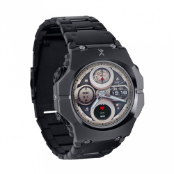 Perfect Choice Smartwatch Elementum, Touch, Bluetooth, Android/iOS, Negro - Resistente al Agua 