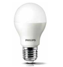 Philips Foco LED 431684, Luz Fría, Base E26/E27, 7W, 600 Lúmenes, Blanco, Ahorro de 85% vs Foco Tradicional 40W, 4 Piezas 