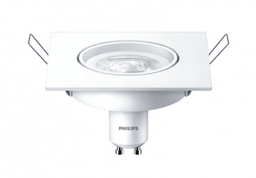 Philips Foco LED LEDspot, Luz Blanco Cálido, Base GU10, 5W, 350 Lúmenes, Blanco 