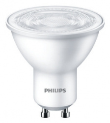 Philips Foco LED MR16, Luz Blanco Frío, Base GU10, 5.5W, 350 Lúmenes, Blanco, Ahorro de 86% 