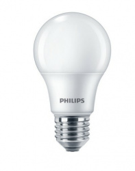 Philips Foco LED A19, Luz Blanca, Base E27, 8W, 800 Lúmenes, Blanco, Ahorro de 86% vs Foco Tradicional 60W 