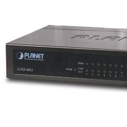 Switch Planet Gigabit Ethernet GSD-803, 8 Puertos 10/100/1000Mbps, 16 Gbit/s, 4000 Entradas - No Administrable 