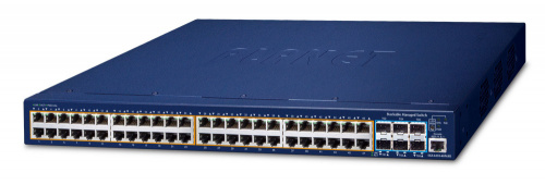 Switch Planet Gigabit Ethernet SGS-6310-48P6XR, 48 Puertos PoE+ 10/100/1000Mbps + 6 Puertos SFP, 216 Gbit/s, 16000 Entradas - Administrable 