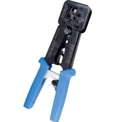 Platinum Tools Pinzas Ponchadoras EZ-RJ HD, RJ-11/RJ-12/RJ-45, Negro/Azul 