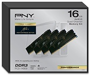 Memoria RAM PNY XLR8 DDR3, 1866MHz, 16GB (4x4GB), CL9 