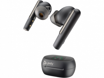 Poly Audífonos Intrauriculares con Micrófono Voyager Free 60+, Inalámbrico, Bluetooth, Negro 