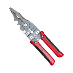 Precision Pinza Profesional para Electricista 9 en 1, Rojo 