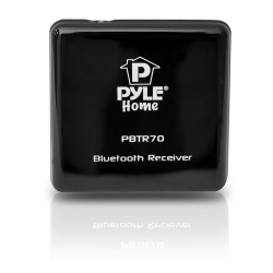 PyleHome Receptor de Audio Bluetooth A2DP , Alcance de 10 Metros, Negro 