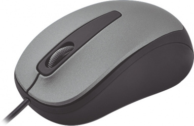 Mouse Quaroni Óptico MAQ02G, Alámbrico, USB, 1200DPI, Gris/Negro 