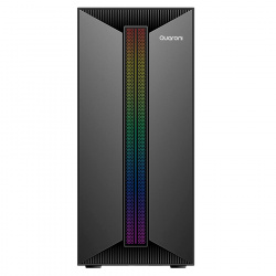 Gabinete Quaroni QCMT-09, Mini-Tower, Micro-ATX/Mini-ITX, USB 2.0/3.0, con Fuente de 500W, sin Ventiladores Instalados, Negro 