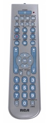 RCA Control Remoto Universal 4F, Inalámbrico, Gris 