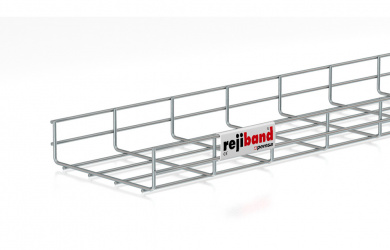 Rejiband Bandeja de Rejilla 60212200, 60mm x 200mm x 3 Metros, Acero 