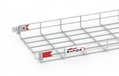 Rejiband Bandeja de Rejilla 60512300, 60mm x 300mm x 3 Metros, Acero 