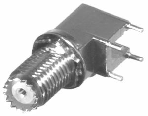 RF Industries Conector Coaxial Mini UHF Hembra, Plata 