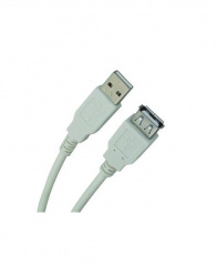 Romms Cable USB A Hembra - USB A Macho, 3.6 Metros, Blanco 