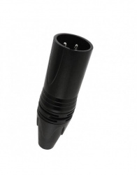 Rooms Conector XLR con Aislante Macho, Negro 