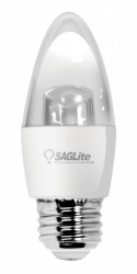 Saglite Foco LED Tipo Flama LED, Luz Fría, Base E26, 5W, 450 Lúmenes, Ahorro de 90% 