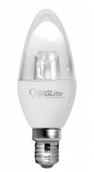 Saglite Foco LED Tipo Flama S00377 LED, Luz Fría, Base E14, 5W, 430 Lúmenes, Ahorro de 90% 