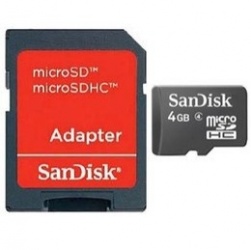 SANDISK Tarjeta de memoria Micro SDHC de 4 GB SDSDQM-004G