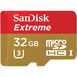 Memoria Flash SanDisk Extreme, 32GB microSDHC UHS-I Clase 10, con Adaptador 