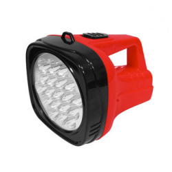 Sanelec Linterna LED de Mano Recargable SAN2043, 60 Lúmenes, Rojo/Negro 