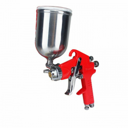 Santul Pistola de Gravedad para Pintar 8780, 50PSI, 22mm, 400ml, Rojo 