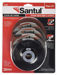 Santul Kit de Discos para Esmeriladora 8066, 4-1/2