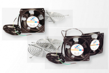 Ventilador SBE Tech J2VENTN127V, 114mm, Negro, 2 Piezas 