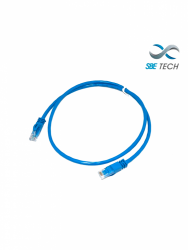 SBE Tech Cable Patch Cat6 UTP Bota Moldeada RJ-45 Macho - RJ-45 Macho, 2 Metros,  Azul 