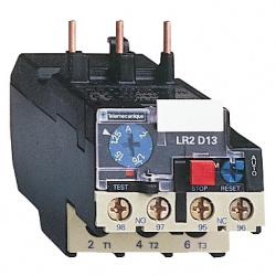 Schneider Electric Relevador de Sobrecarga LR2D1306,1 - 1.6A, Entrada 690V, 50/60Hz, Clase 10A 